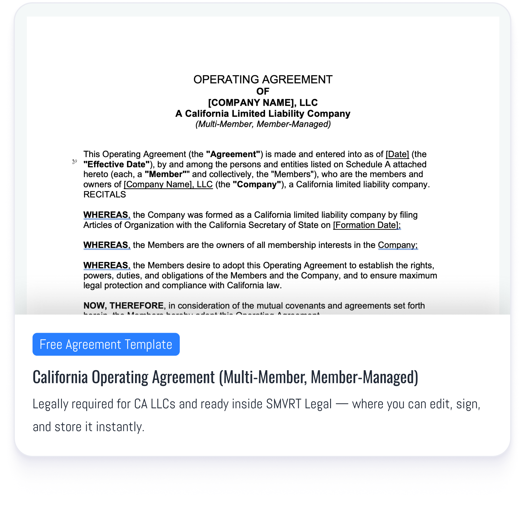 Multi-Member (Member-Managed)